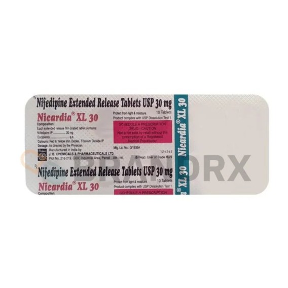 Nicardia XL 30 mg J.B. Chemicals & Pharmaceuticals Ltd.