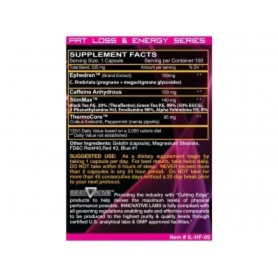 5ks- Hellfire Innovative Labs 100 caps Innovative Laboratories