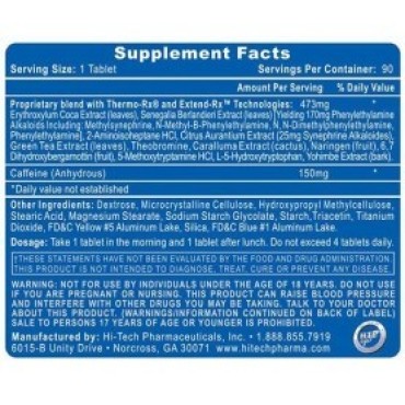 Lipodrene Elite Hi-Tech Pharmaceuticals Hi-Tech Pharmaceuticals